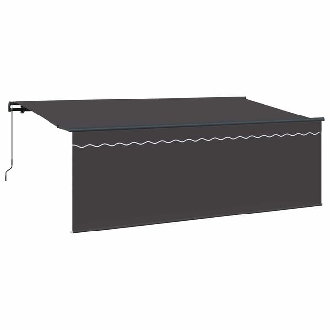 vidaXL - Uitschuifbare - luifel - Antraciet - 400 - x - 200 - cm