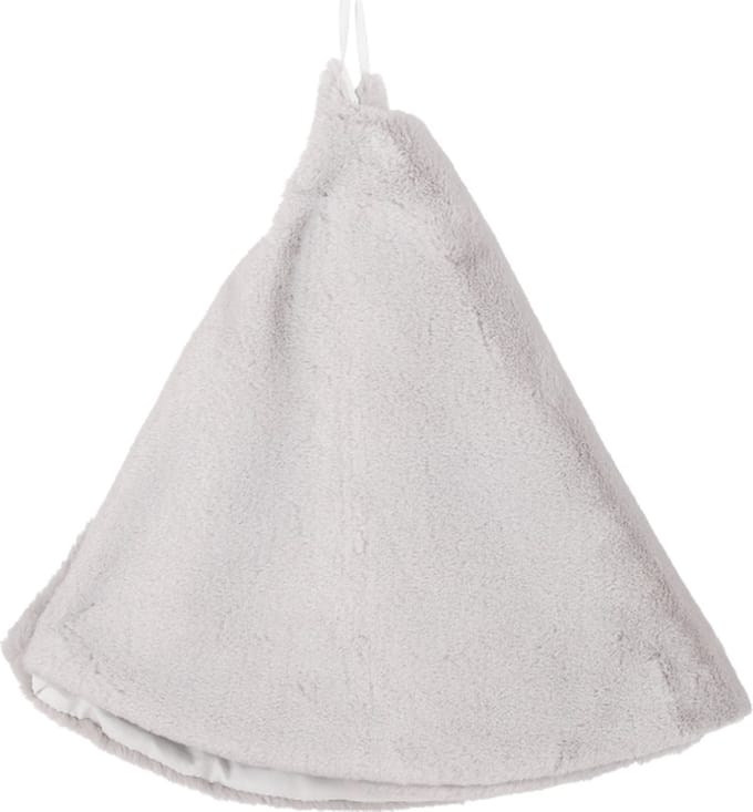 Grijze Fleece Kerstboomrok - 90 cm