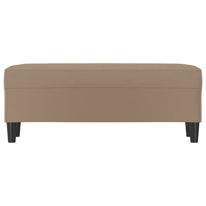 vidaXL - Bankje - 100x35x41 - cm - kunstleer - cappuccinokleurig