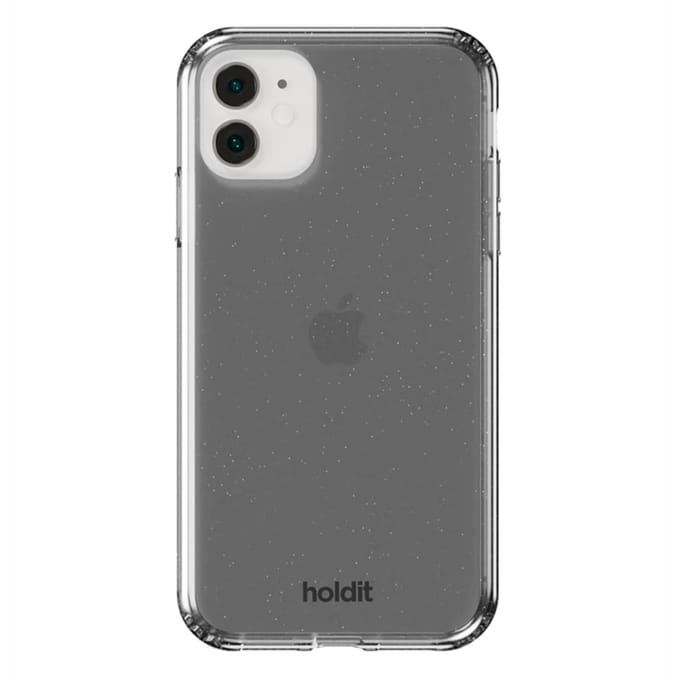 Holdit Glitter Case geschikt voor Apple iPhone 11 / Xr - Zwart