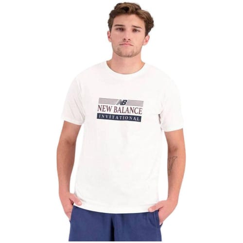 T-shirt New Balance T-shirt MT31906WT 100% coton