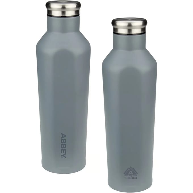Abbey Drinkfles Dubbelwandig - Godafoss - 0.48 L - Grijs/Zilver - 0,48 L