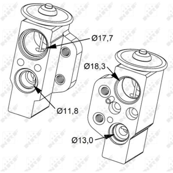 Expansieventiel, airconditioning NRF 38476