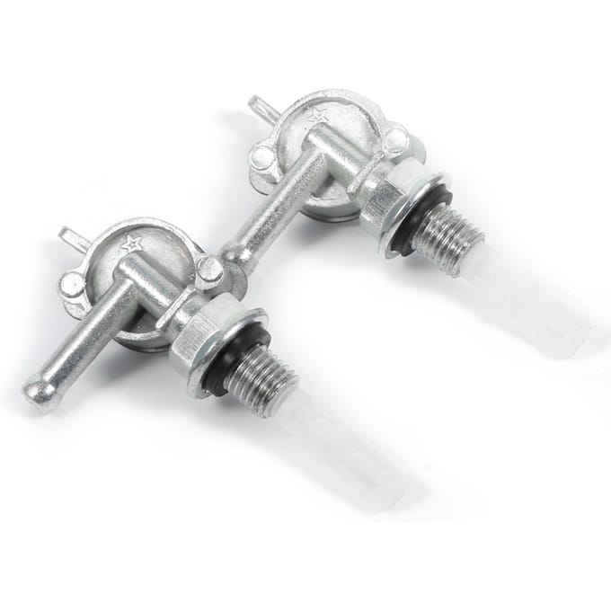 2 stuks motorfiets ATV Benzine Brandstoftank Schakelaar Klep wit