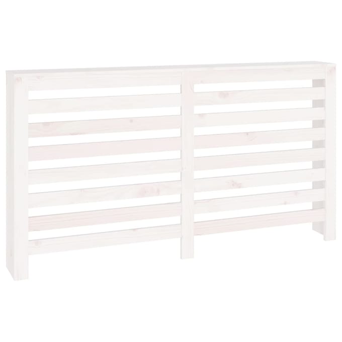 vidaXL Radiatorombouw 153x19x84 cm massief grenenhout wit