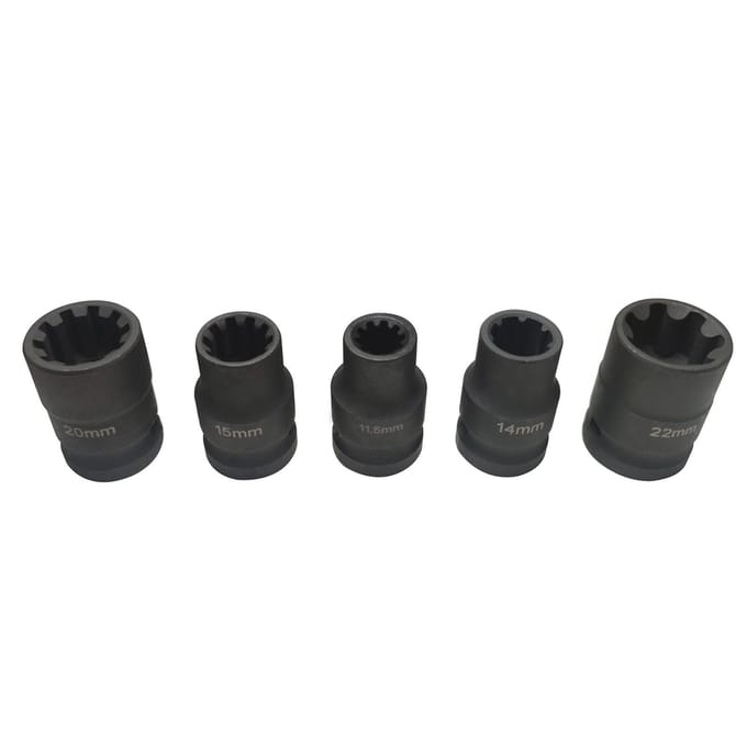 Jeu de douilles pour étrier de frein 5 pièces Remplacement de vis de plaquette de frein pour VW Porsche black