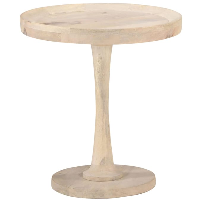 vidaXL - Bijzettafel - Ø50x55 - cm - massief - mangohout