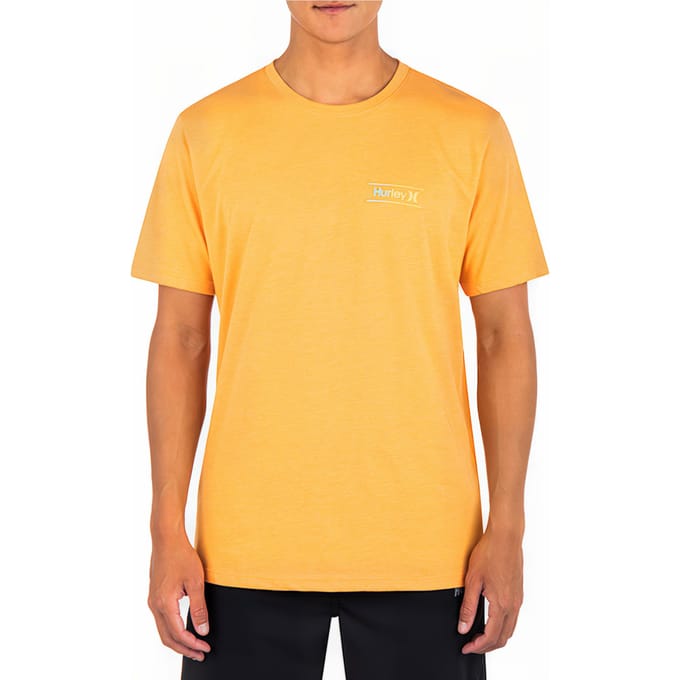 Hurley Evd Oao Slashed Short Sleeve Nectarine Maat: XS | T-shirts met Print Outlet | Heren | Oranje