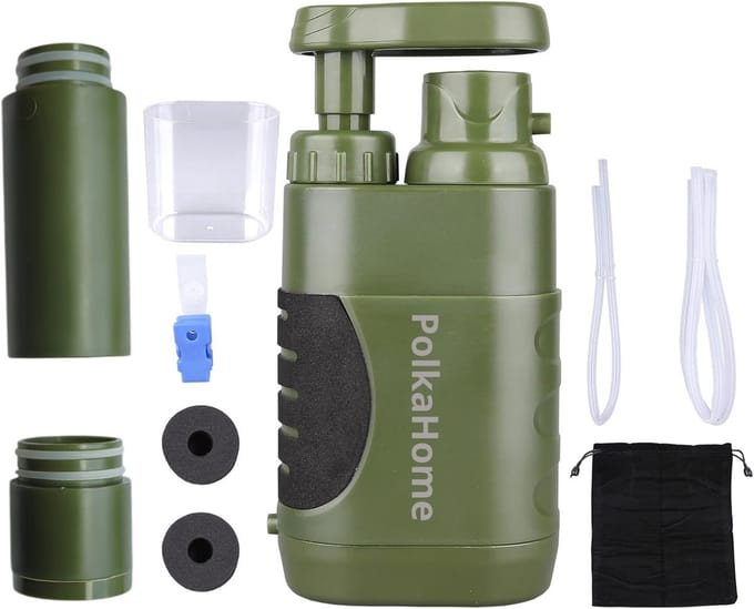PolkaHome® Survival Waterfilter – Outdoor Waterfilter – 10.000L – met reservefilter