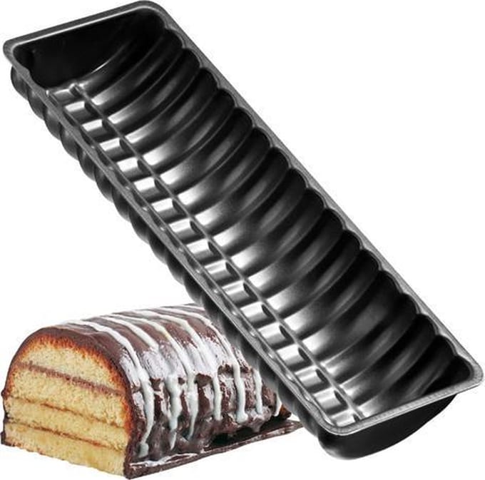 Kerststronkvorm 32 x 12,5 cm Zenker Black Metallic