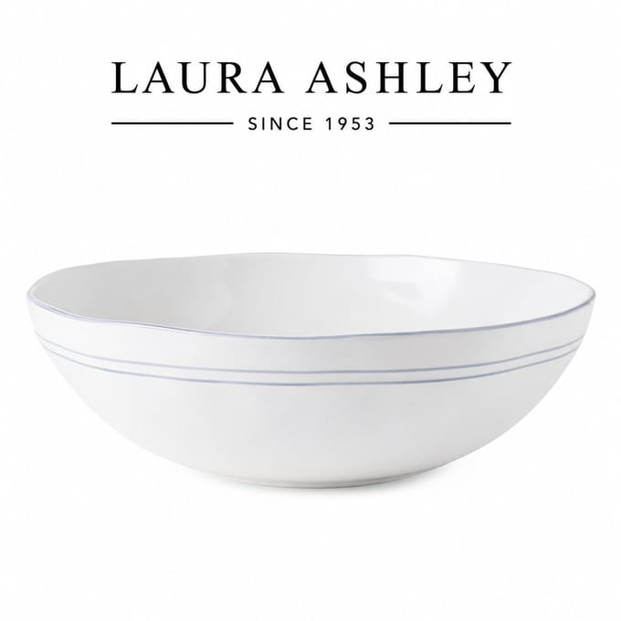 Laura Ashley Artisan Collectables Schaal - Serveerschaal - 26cm - Wit