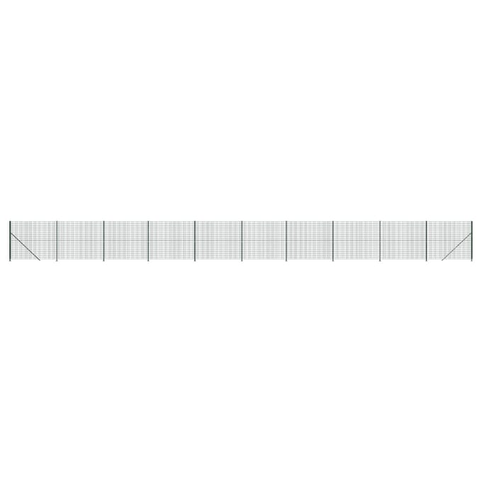 vidaXL - Draadgaashek - met - flens - 2x25 - m - groen