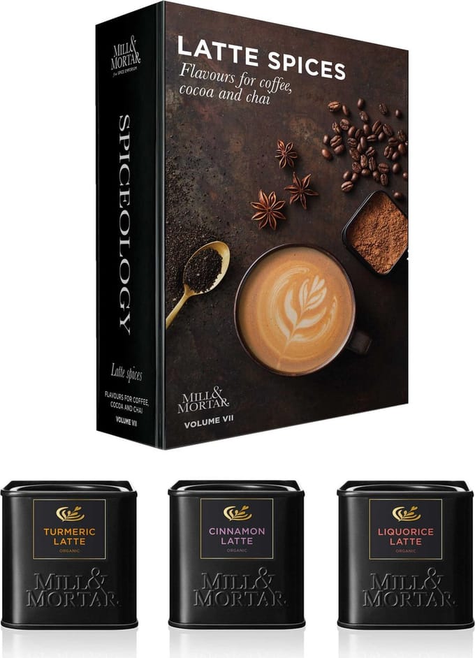 Mill & Mortar Latte Spices geschenkbox - 3x kruidige smaakmakers