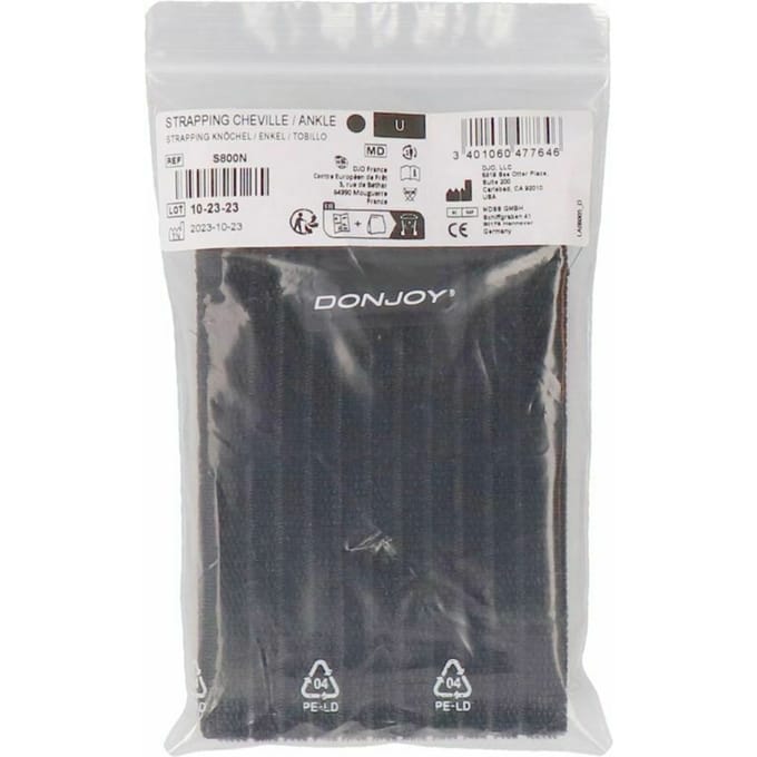 Donjoy Strapping Zwart Enkel