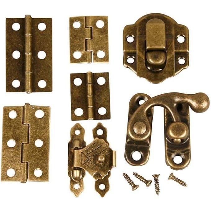 Creotime Mini-beslag Antiek Goud 15 Sets