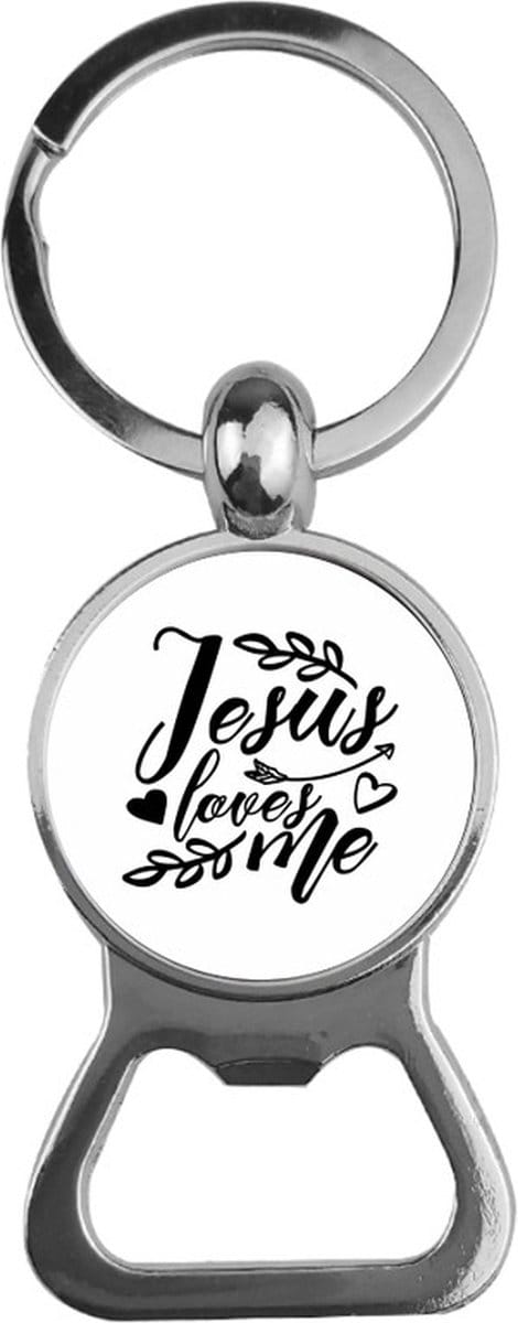 Bieropener Glas - Jesus Loves Me