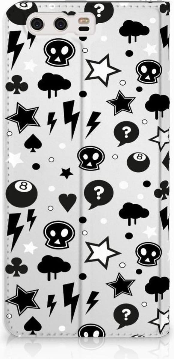 Mobiel BookCase Huawei P10 Plus Silver Punk
