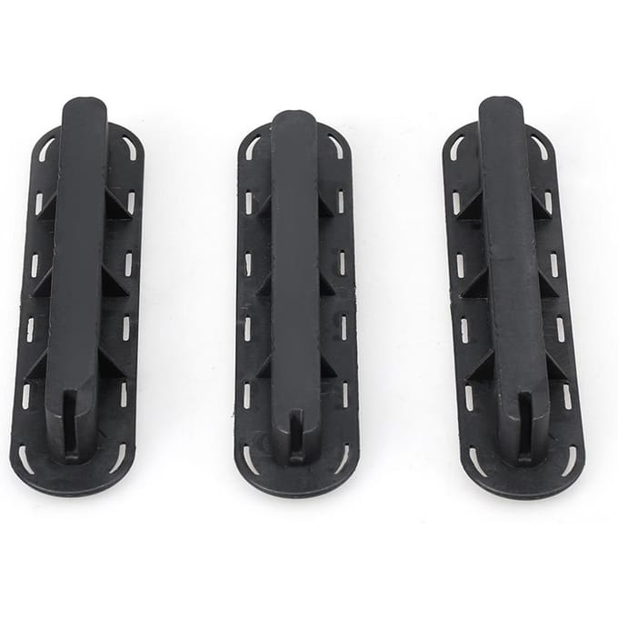 3-pack Future Tri Fins Box-pluggen Fin Base SUP-schroef Surfvinnen Pluggen Set Extra Fin Key Fin-schroeven zwart