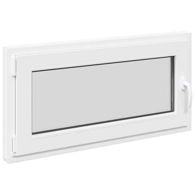 vidaXL - Kleur - binnenkant - kelderraam - Wit - RISOR - 100 - x - 50 - cm