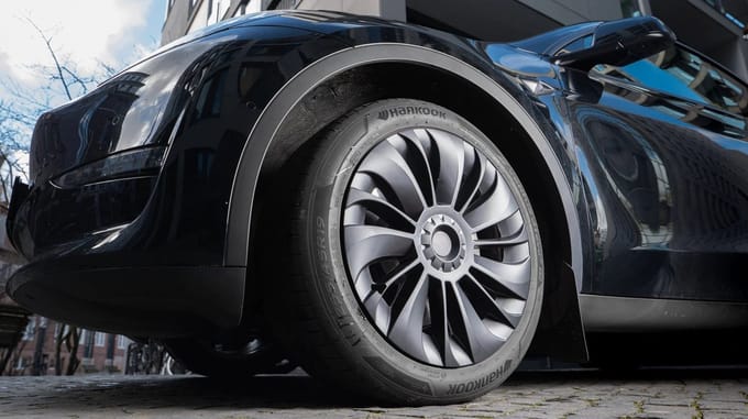 Fab.Labs Tesla Model Y wieldoppen 19 inch - mat zwart - Performance Turbine