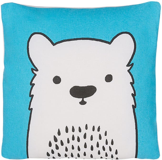 WARANASI - Sierkussen - Blauw - 45 x 45 cm - Katoen
