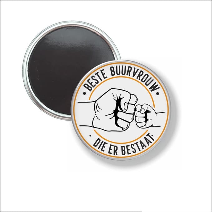 Button Met Magneet 58 MM - Beste Buurvrouw - NIET VOOR KLEDING