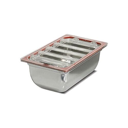 GGM Gastro (5 Stück) Vakuumier-Behälter GN 1/1 - inkl. Deckel Zilver / Koper