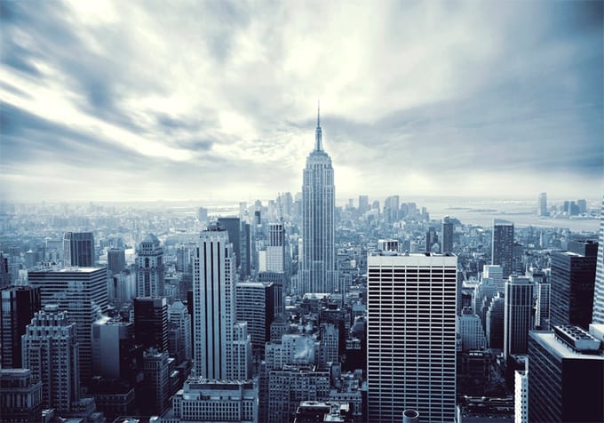 Fotobehang - Blue York.