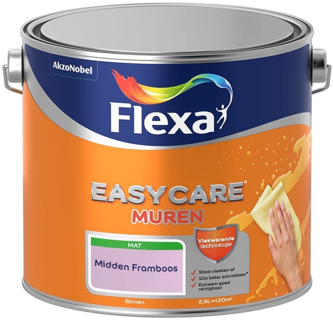 Flexa - Easycare Muren - Midden Framboos - Mengverf - 2,5 L