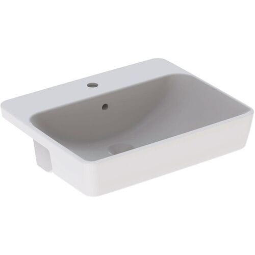 Geberit VariForm semi-recessed washbasin, square 500.681.01.1