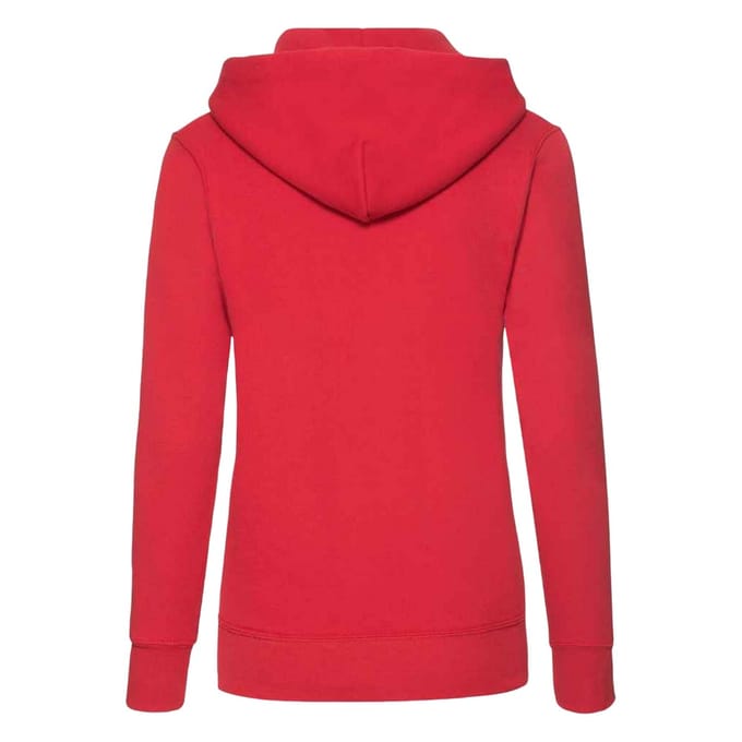 Fruit of the Loom Klassieke Dames Fit Sweatshirt Met Capuchon (Rood)