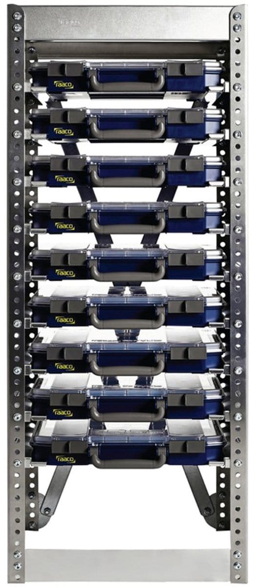 Raaco Rek Aluminium incl 9 CarryLites