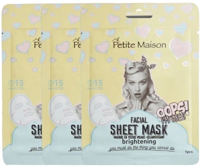 Petite Maison - Brightening Facial Sheet Mask - 3x25ml