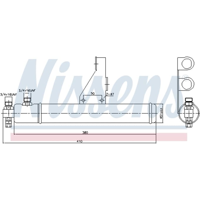 Droger, airconditioningsysteem NISSENS 95606