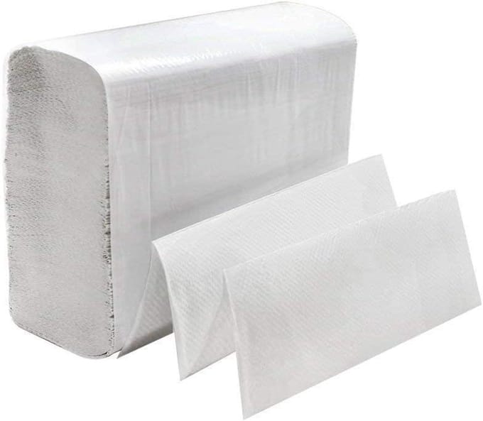 Papieren Handdoeken - Keukenpapier Tissues - Hygiënisch Werken - Absorbency Pockets - 1000 stuks - Wit