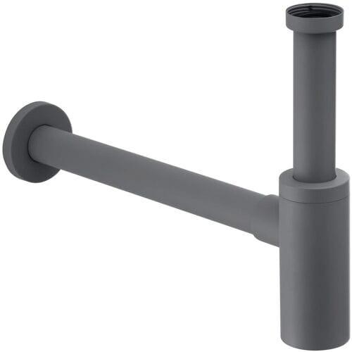 Herzbach DEEP GREY DESIGN odour trap 1 1/4" 23.485800.1.06