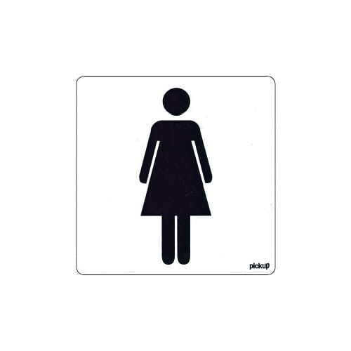 Pickup Pictogram Dames - 10 x 10 cm