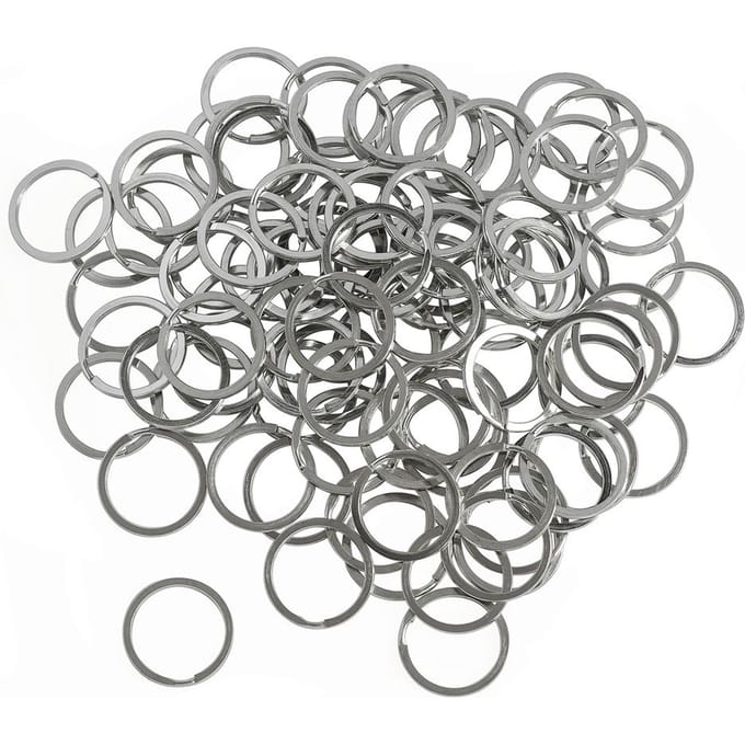 VBS Sleutel split ringen "Plat", Ø 28 mm, 100 stuks
