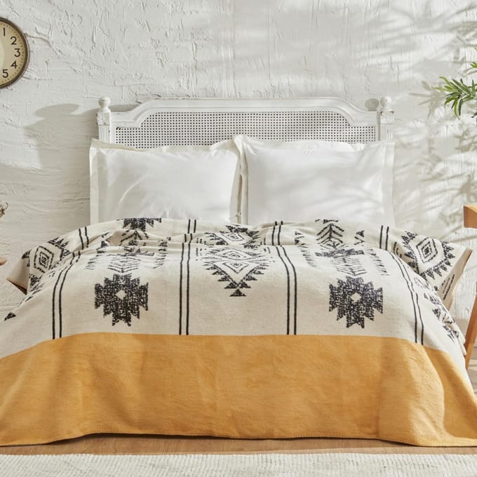 Beddengoedset Mosterd Tweepersoonsbed 100% Katoen