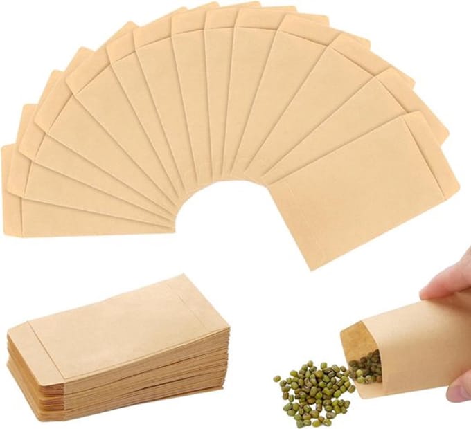 100 stuks kraftpapieren zakjes 10*6cm scheurvast