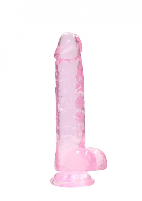 Real Rock - Realistische Dildo met Ballen 21 cm - Roze