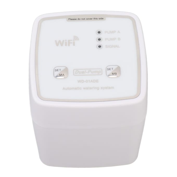 WiFi Druppelirrigatiekit Afstandsbediening Dubbele Pomp Automatisch Bewateringssysteem voor 20 Potplanten white