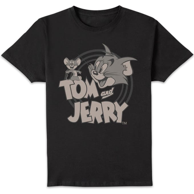 Tom and Jerry Circle T-shirt - Zwart - S