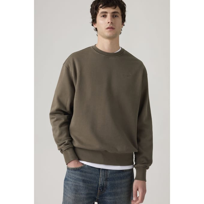 Levi's Authentic Crewneck Sweatshirt Size: S | Sweaters Outlet | Heren | Bruin