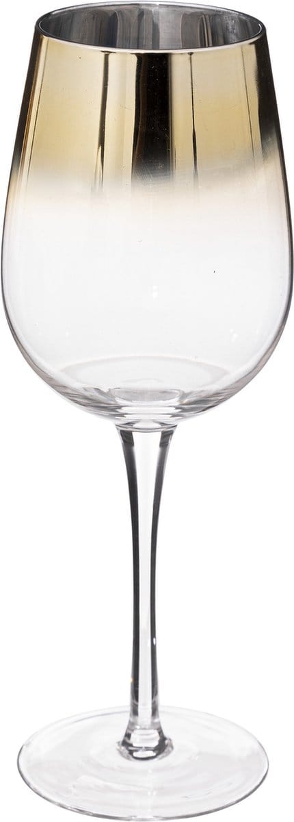 Atmosphera Wijnglas - Arya Goud - Set van 6 - 38cl