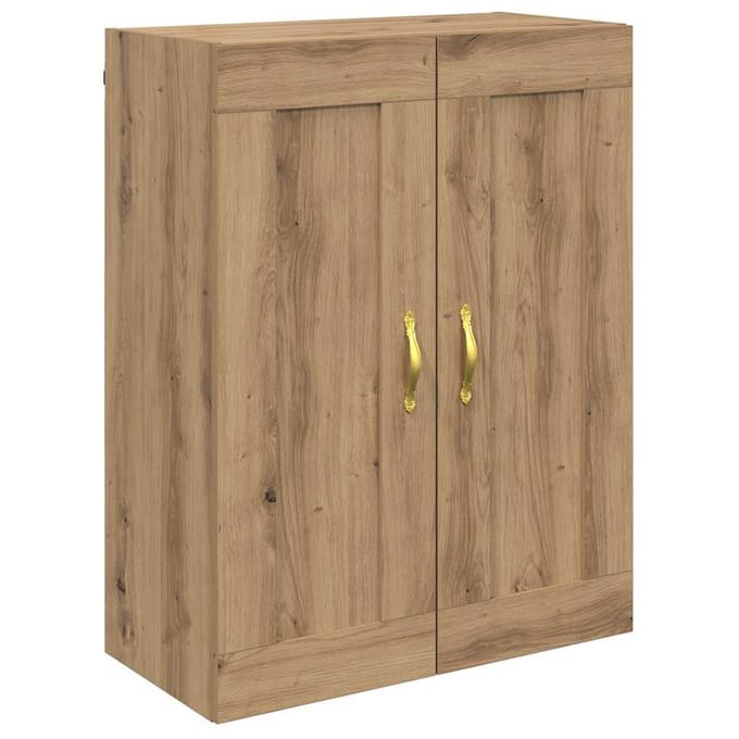 vidaXL Wandkast Artisan Eiken 69,5 x 34 x 90 cm Bewerkt hout