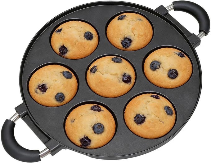 Donut Maker - Bakvorm - Gebak Maken - 7 Gaten - 329 cm Breed - Grijs