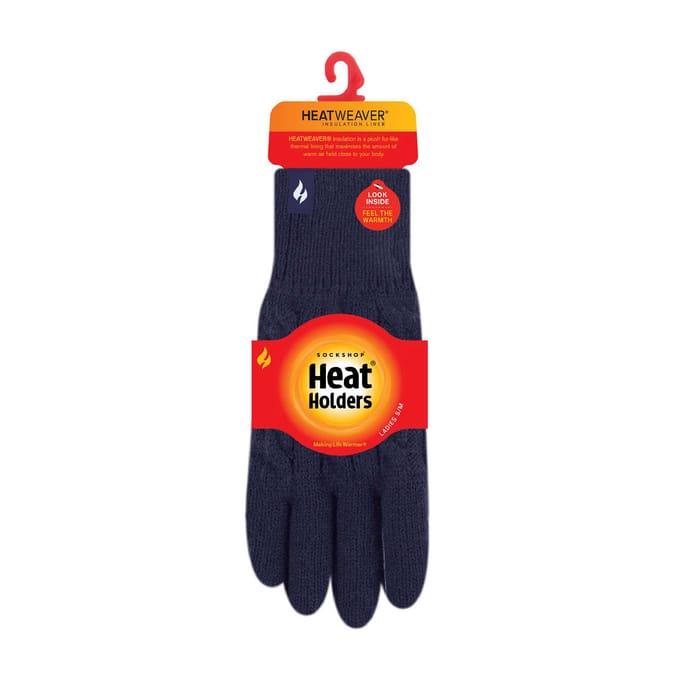 Dames Kabelgebreide 2.3 Tog Fleece gevoerde Thermische Winterhandschoenen