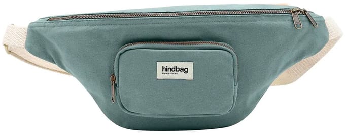 Hindbag Heuptas Sofia XL - Mint - Duurzaam GOTS Katoen - 3 Vakken - Crossbody Draagbaar