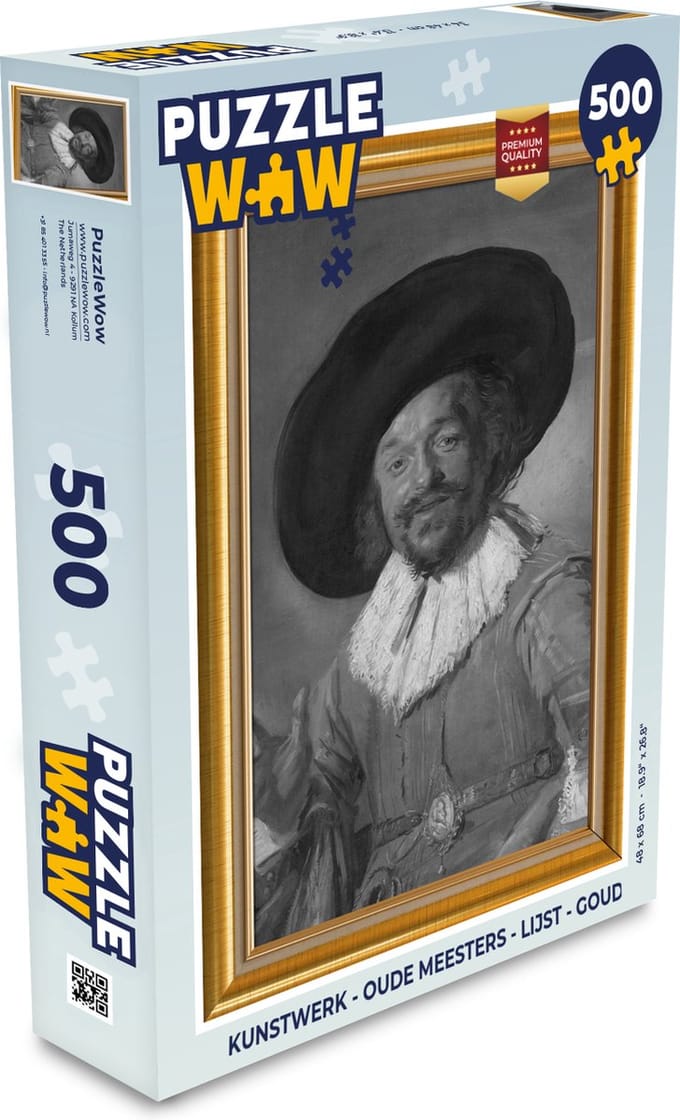 Puzzel Kunstwerk - Oude meesters - Lijst - Goud - Legpuzzel - Puzzel 500 stukjes